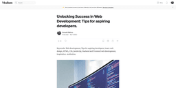 How to Learn Web Development